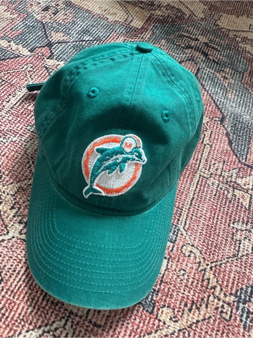 Reebok NFL Vintage Teal Baseball Hat with Embroidered Logo